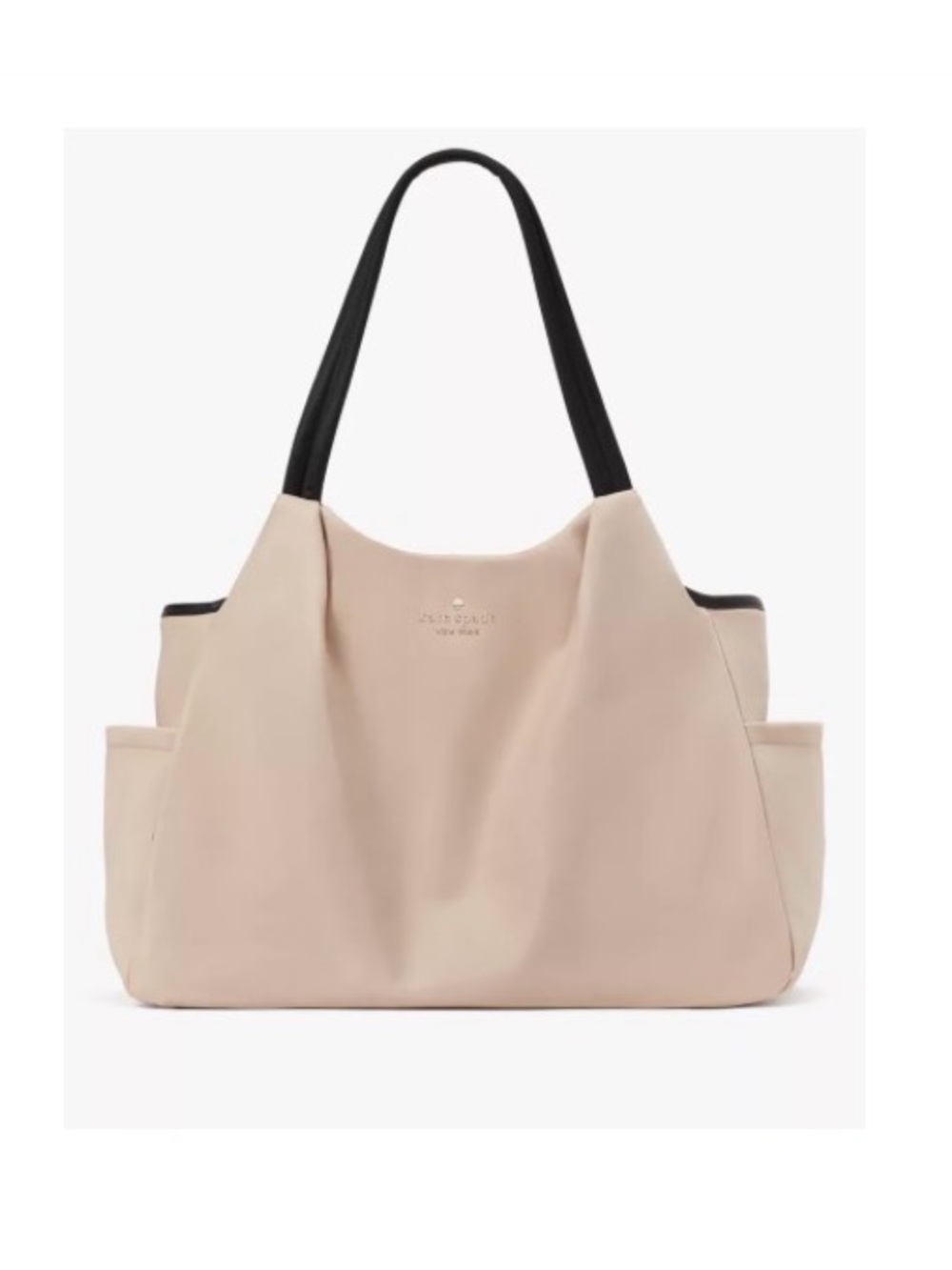 kate spade Large Blush Tote with Black Handles